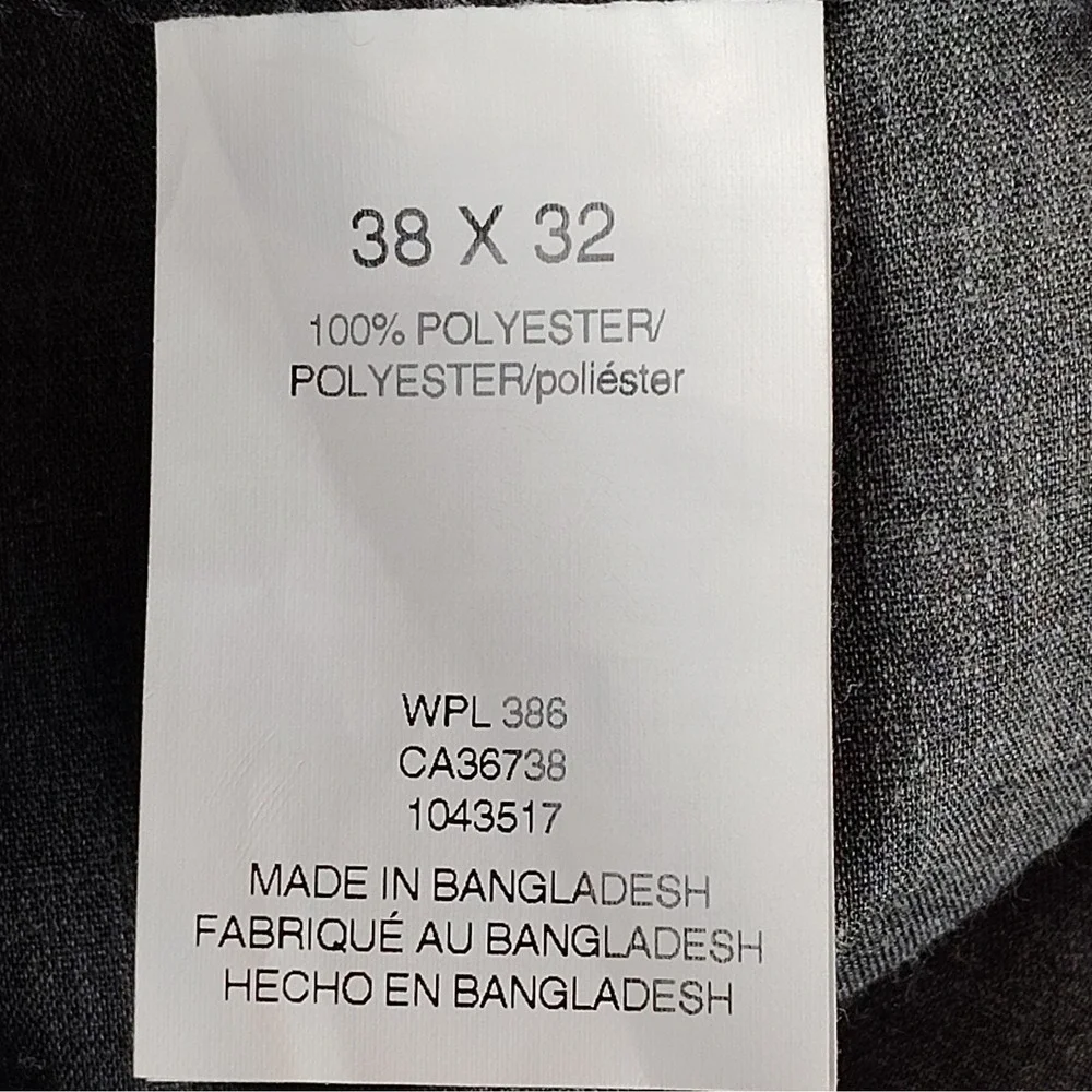NWT Haggar Pants Mens 38x32 Dark Gray Cool Right Performance Flex Classic Fit